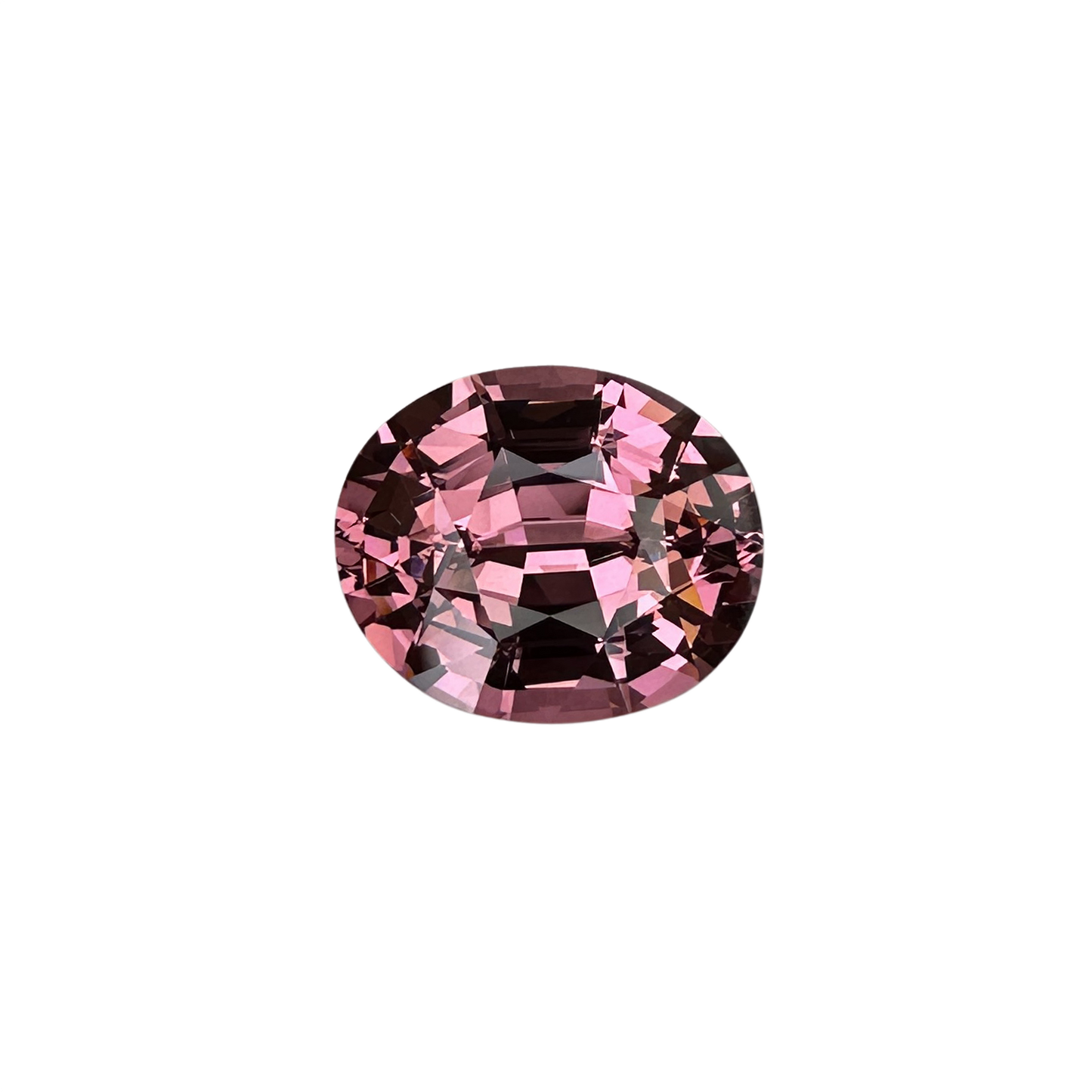 10x8mm Oval Peach Malaya Garnet