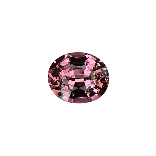 10x8mm Oval Peach Malaya Garnet