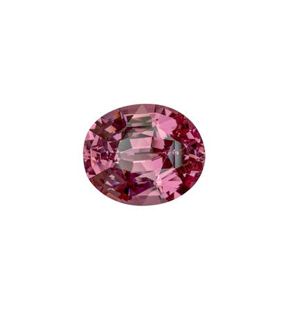 10x8mm Oval Peach Malaya Garnet