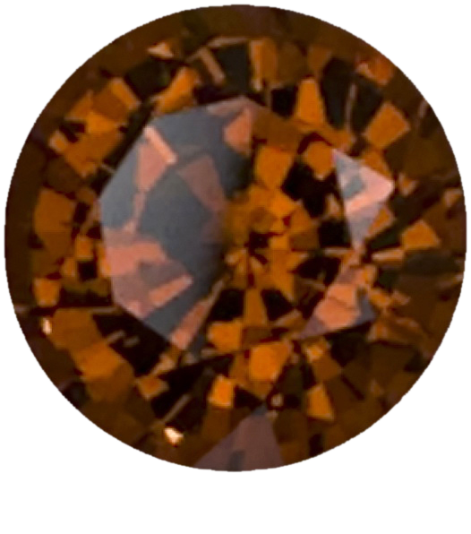 8.3mm Round Deep Orange Malaya Garnet