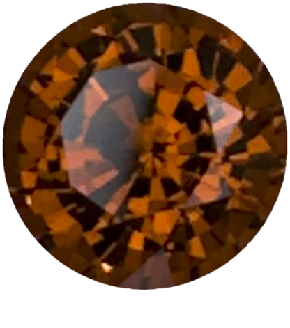 8.3mm Round Deep Orange Malaya Garnet