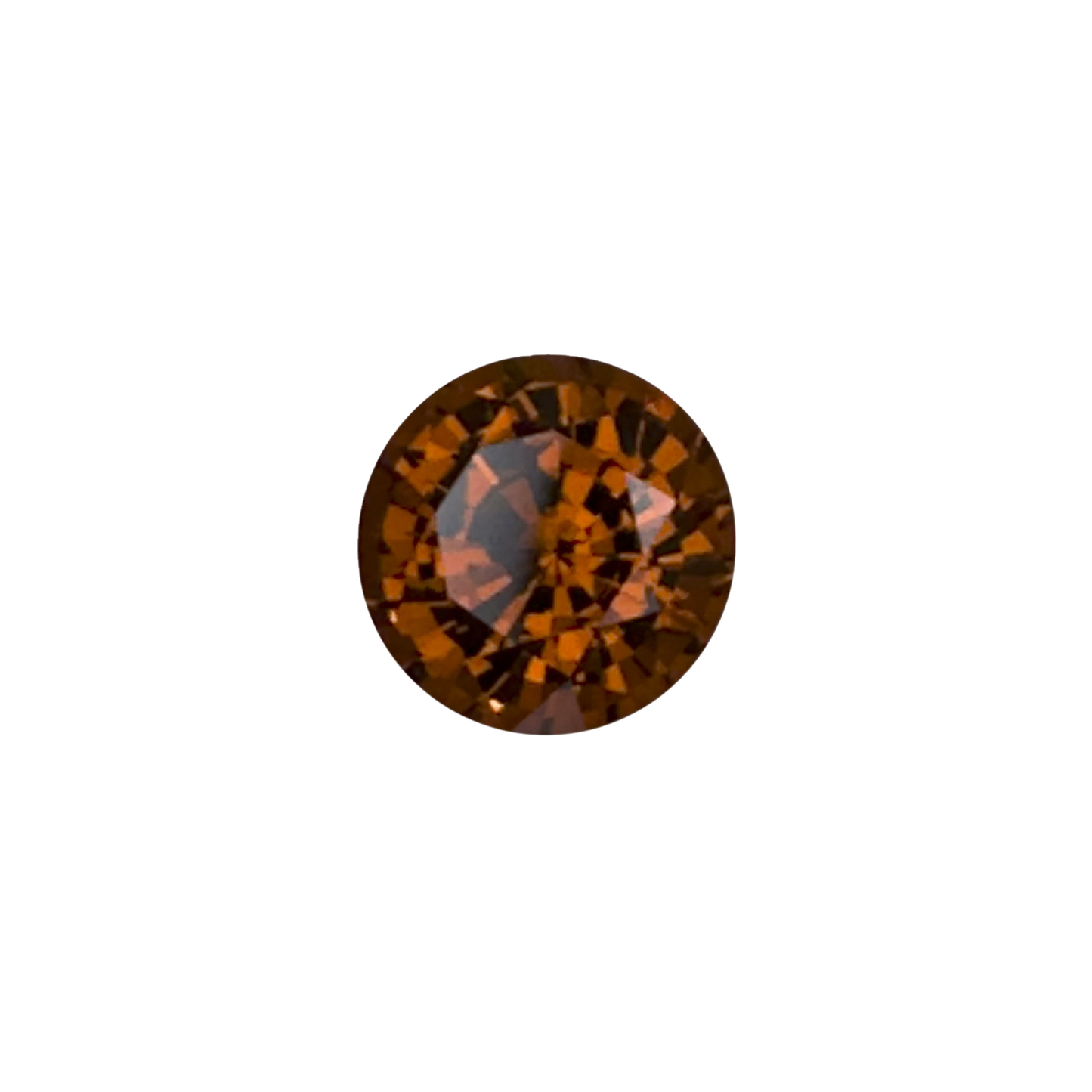 8.3mm Round Deep Orange Malaya Garnet