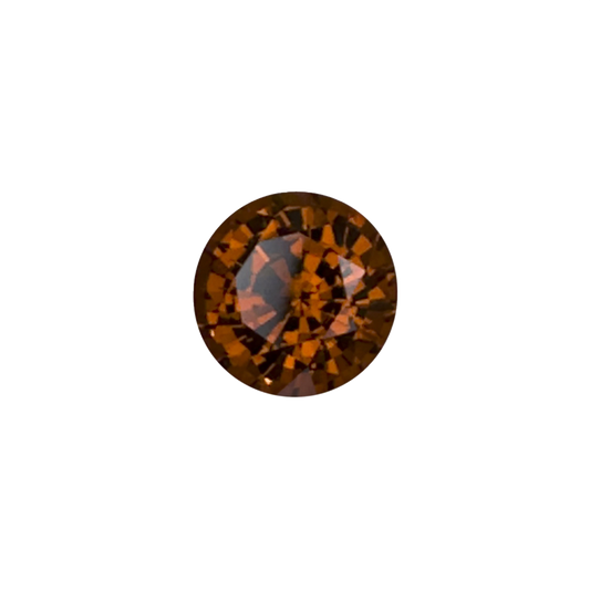 8.3mm Round Deep Orange Malaya Garnet
