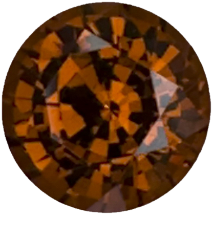8.3mm Round Deep Orange Malaya Garnet