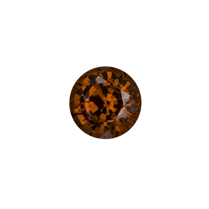 8.3mm Round Deep Orange Malaya Garnet