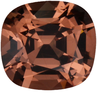2.48ct Cushion Peach Malaya Garnet