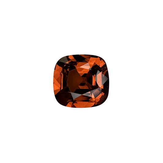 2.43ct Cushion Deep Orange Malaya Garnet