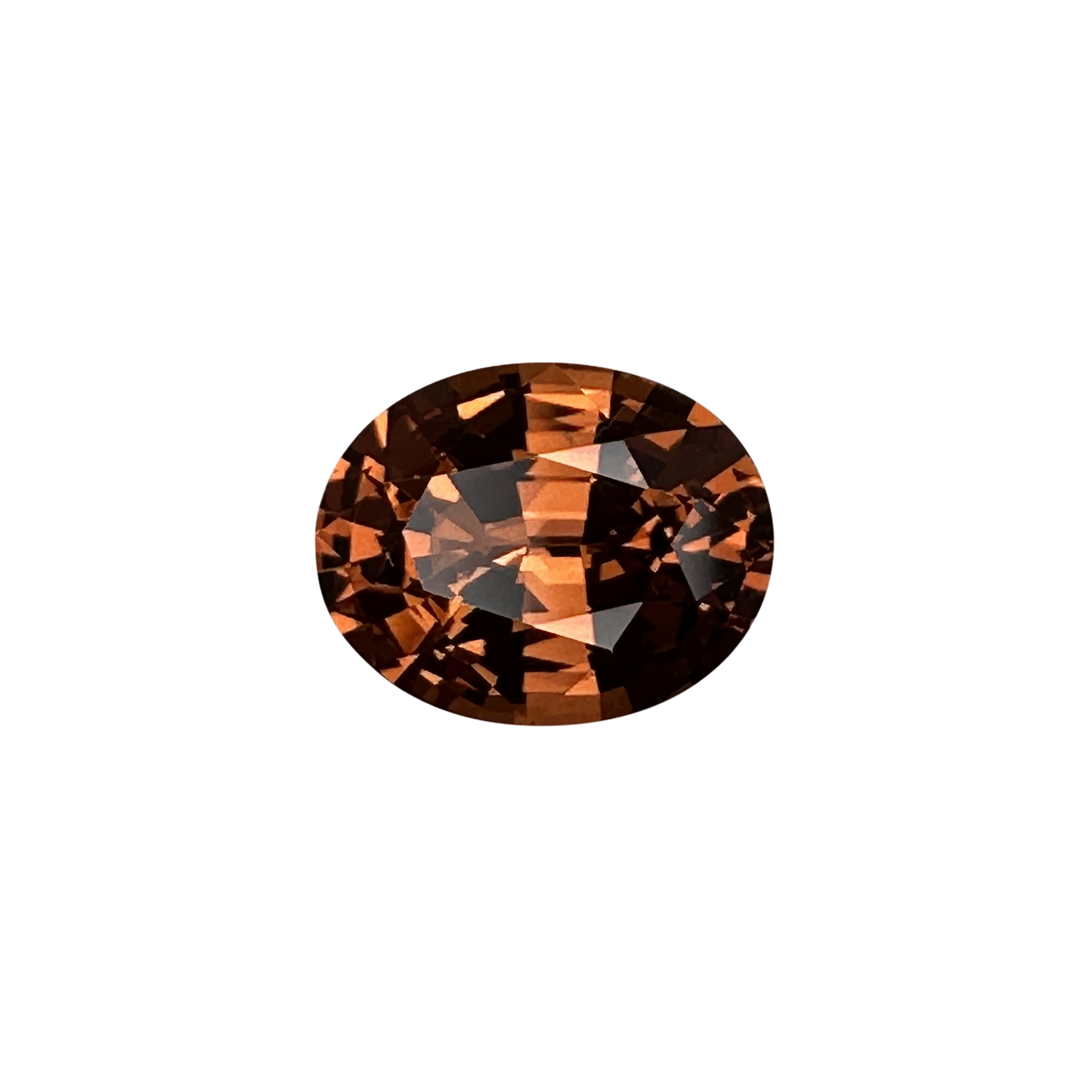 2.4ct Oval Medium Orange Malaya Garnet