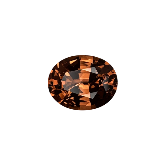2.4ct Oval Medium Orange Malaya Garnet