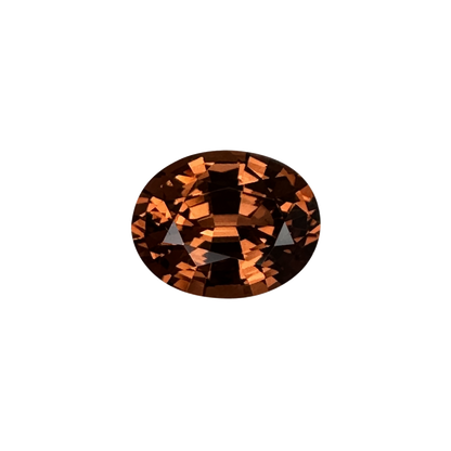 2.4ct Oval Medium Orange Malaya Garnet