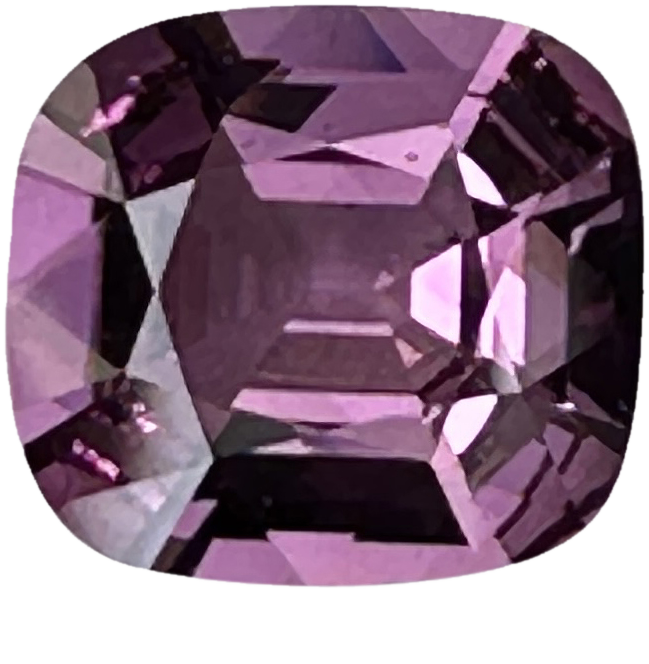 2.09ct Cushion Light Pink Malaya Garnet