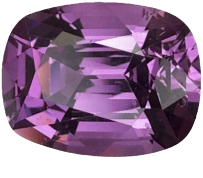 2.41ct Cushion Deep Pink Malaya Garnet