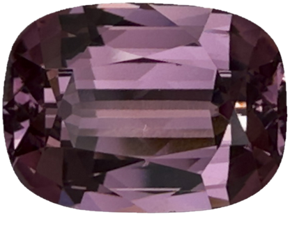 3.41ct Cushion Deep Peach Malaya Garnet