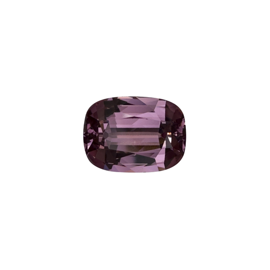 3.41ct Cushion Deep Peach Malaya Garnet