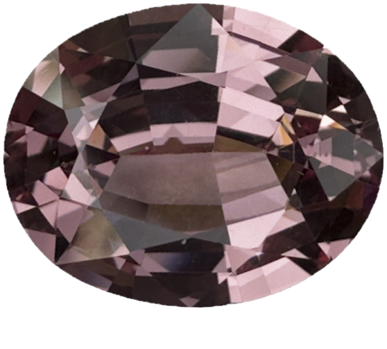 3.22ct Oval Peach Malaya Garnet