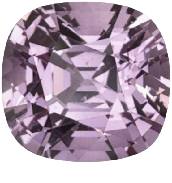 10x8mm Cushion Light Pink Malaya Garnet
