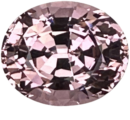 3.15ct Oval Light Peach Malaya Garnet