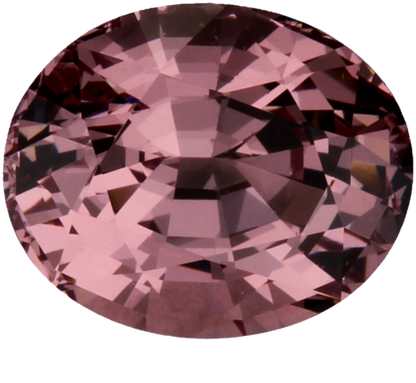 3.15ct Oval Light Peach Malaya Garnet