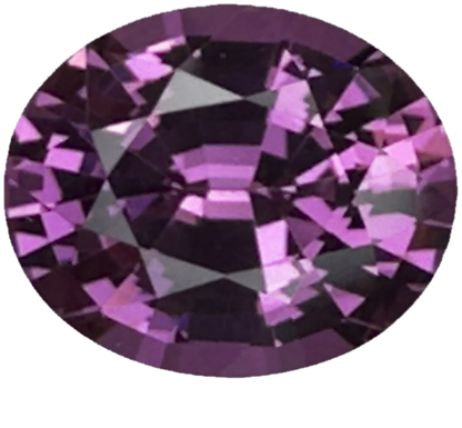 2.21ct Oval Deep Pink Malaya Garnet