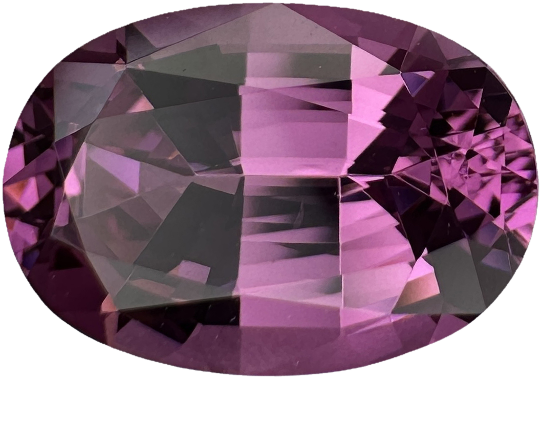 2.65ct Oval Light Pink Malaya Garnet