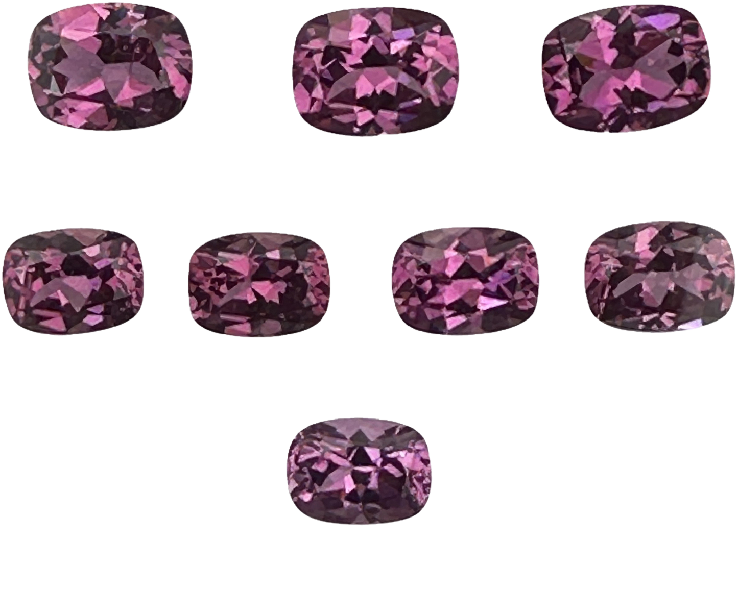 9x7mm Cushion Magenta Garnet