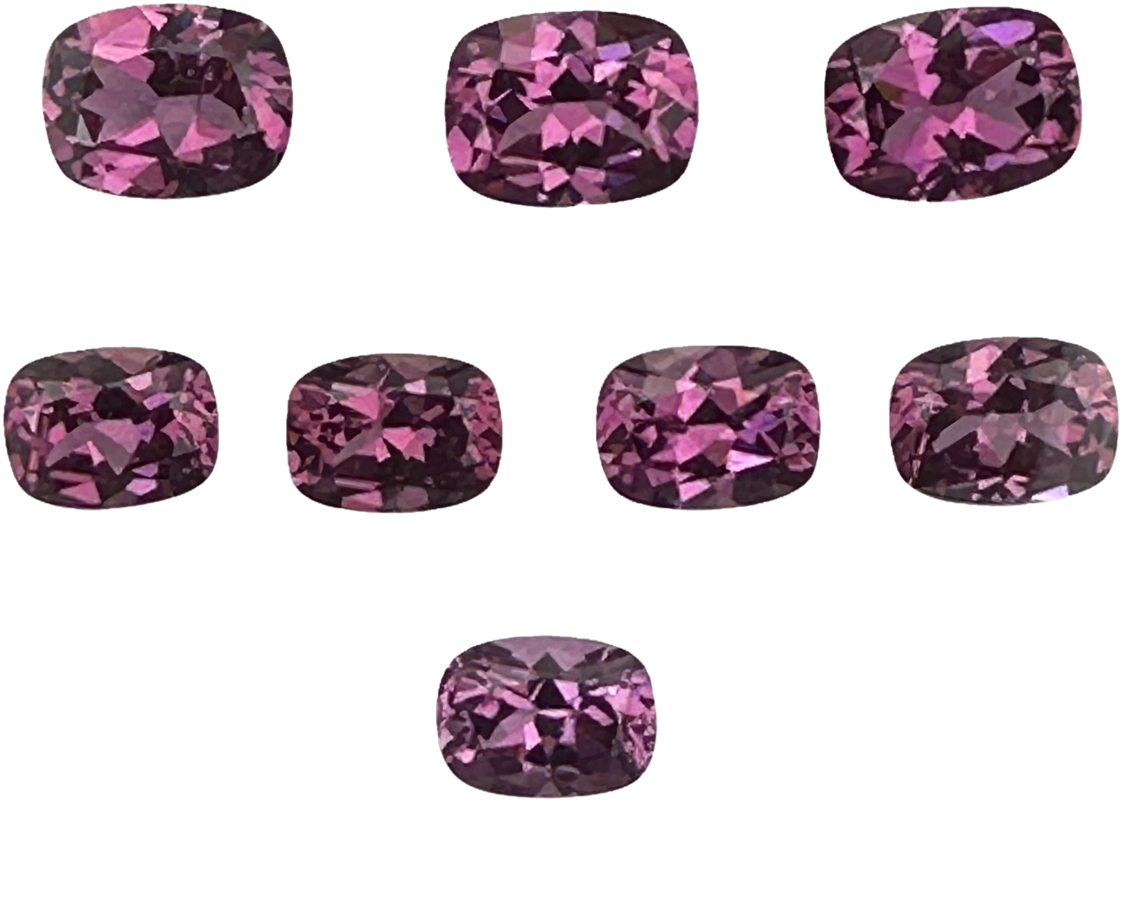 9x7mm Cushion Magenta Garnet