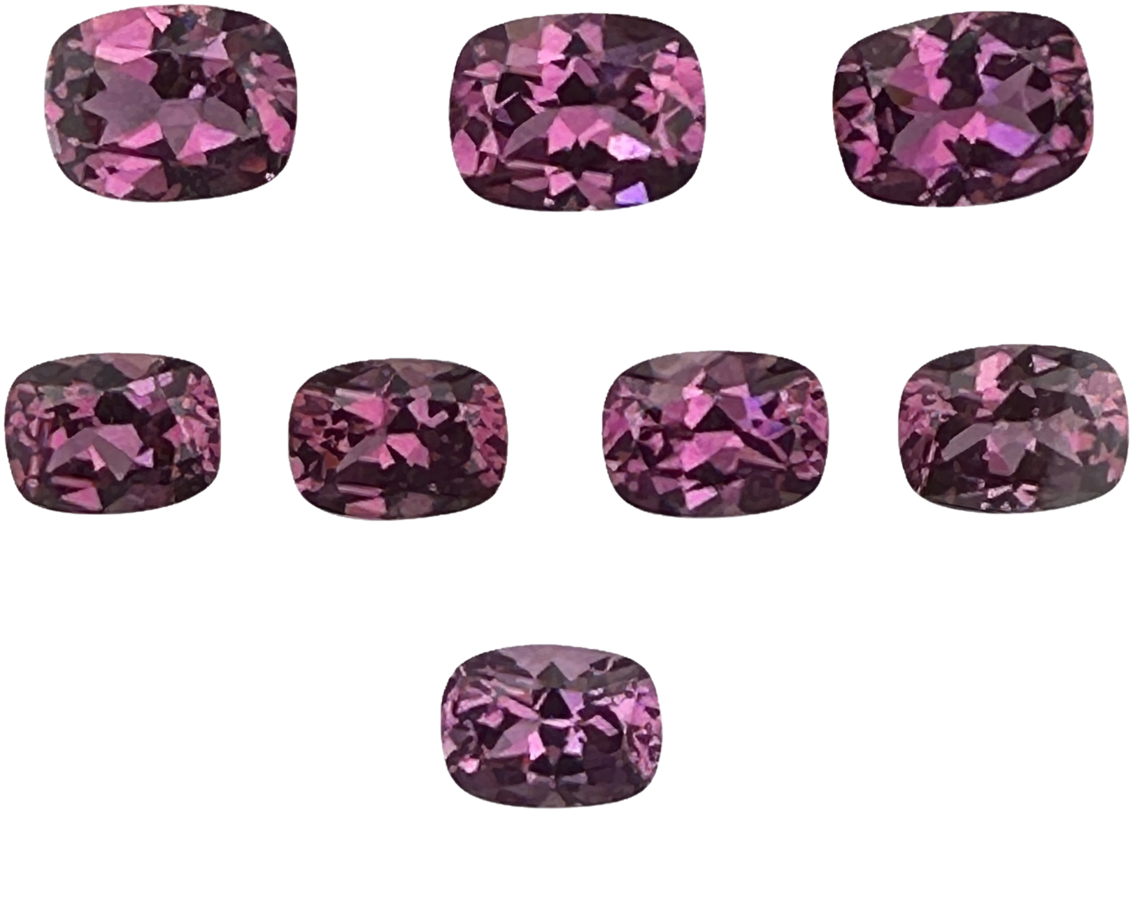 9x7mm Cushion Magenta Garnet