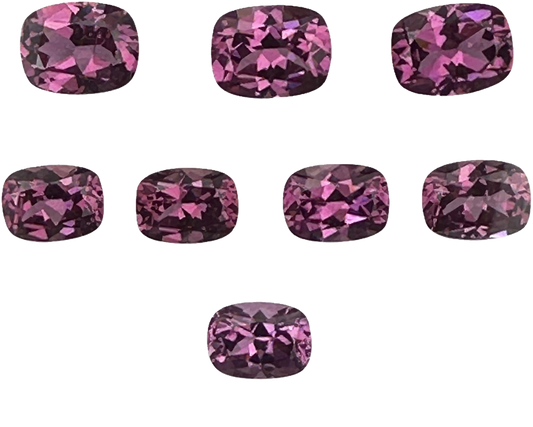 8x6mm Cushion Magenta Garnet