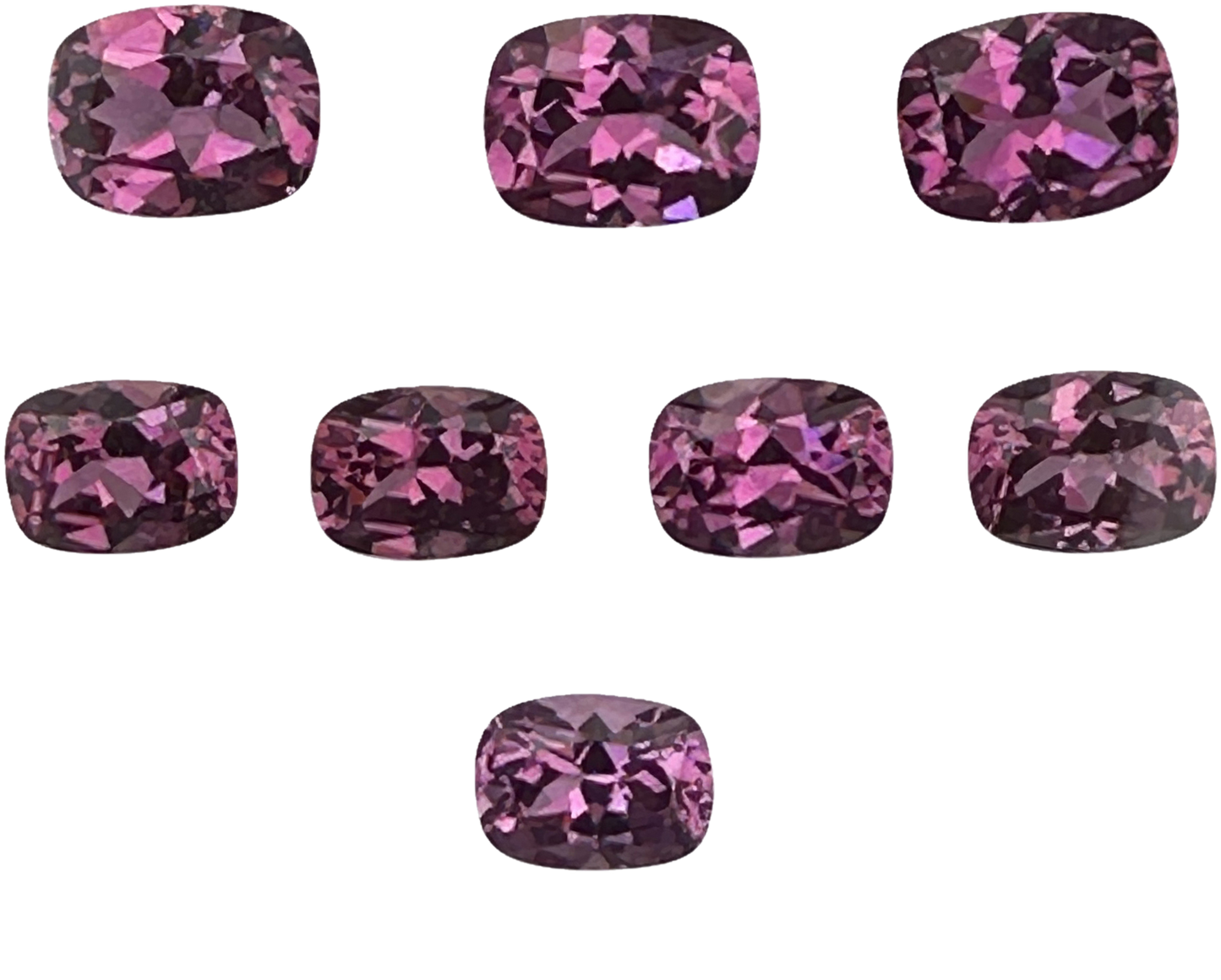 8x6mm Cushion Magenta Garnet