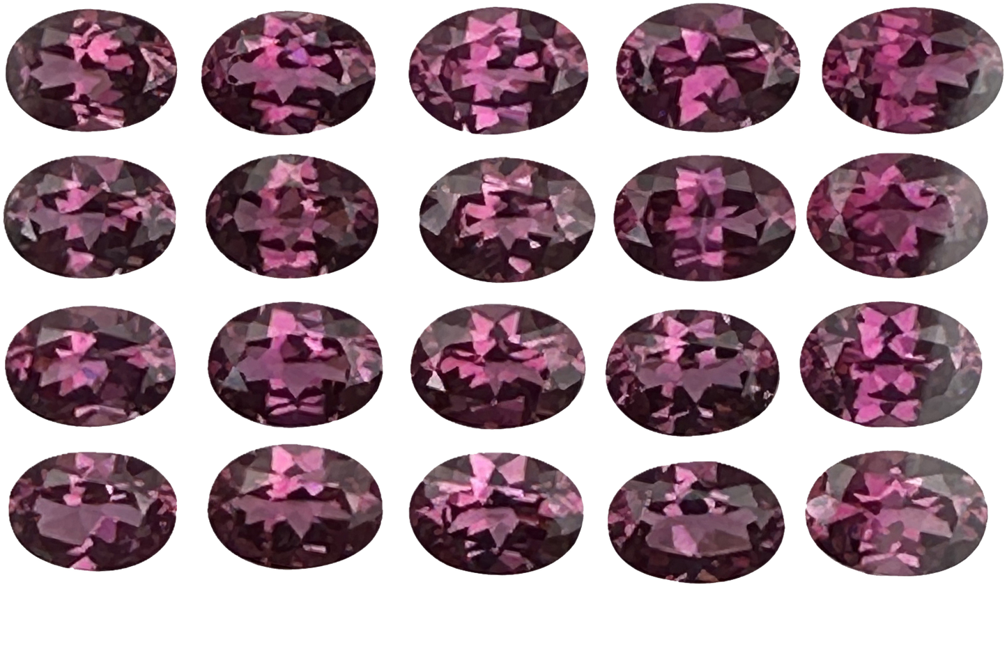 7x5mm Oval Magenta Garnet