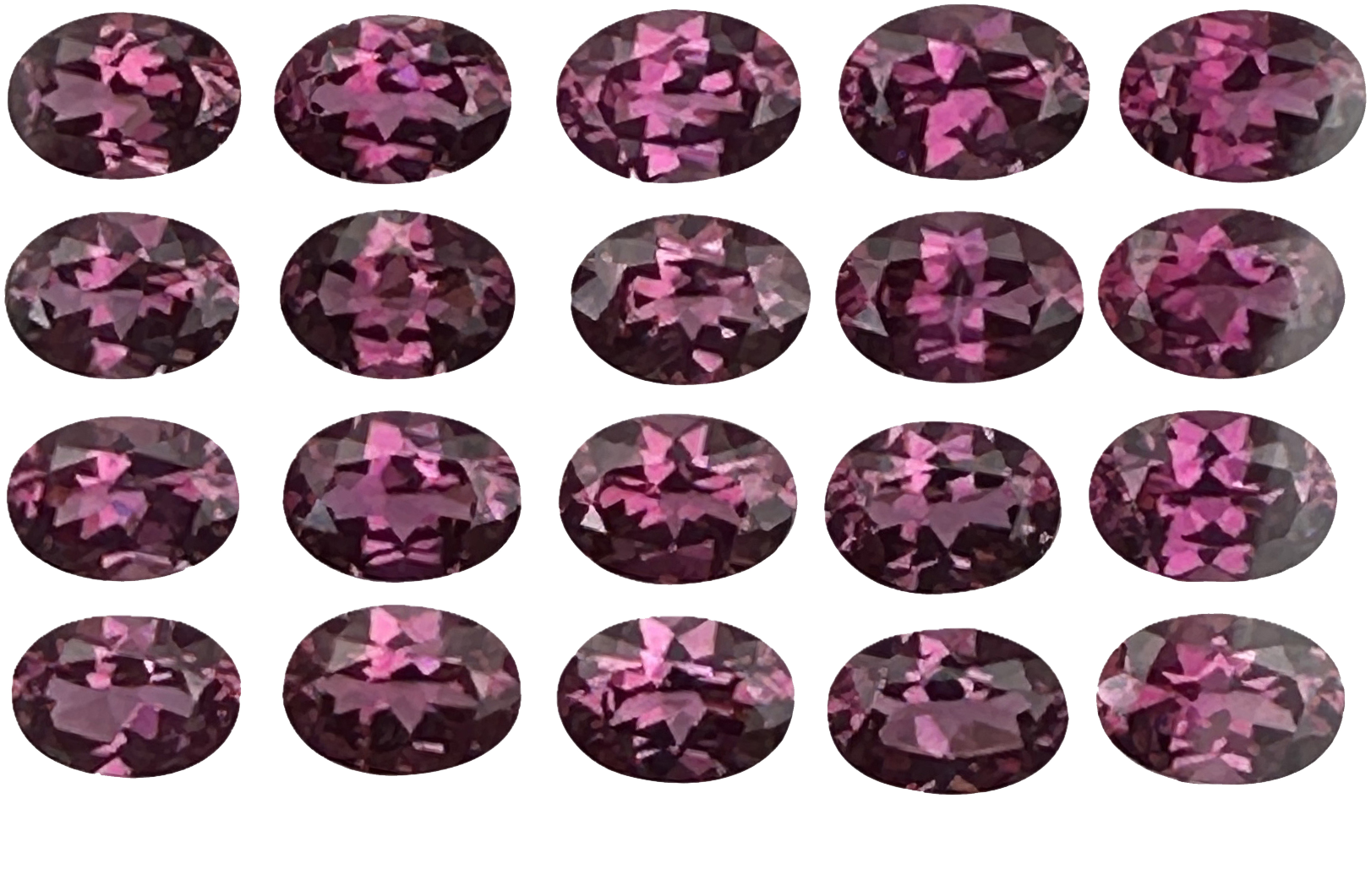 7x5mm Oval Magenta Garnet