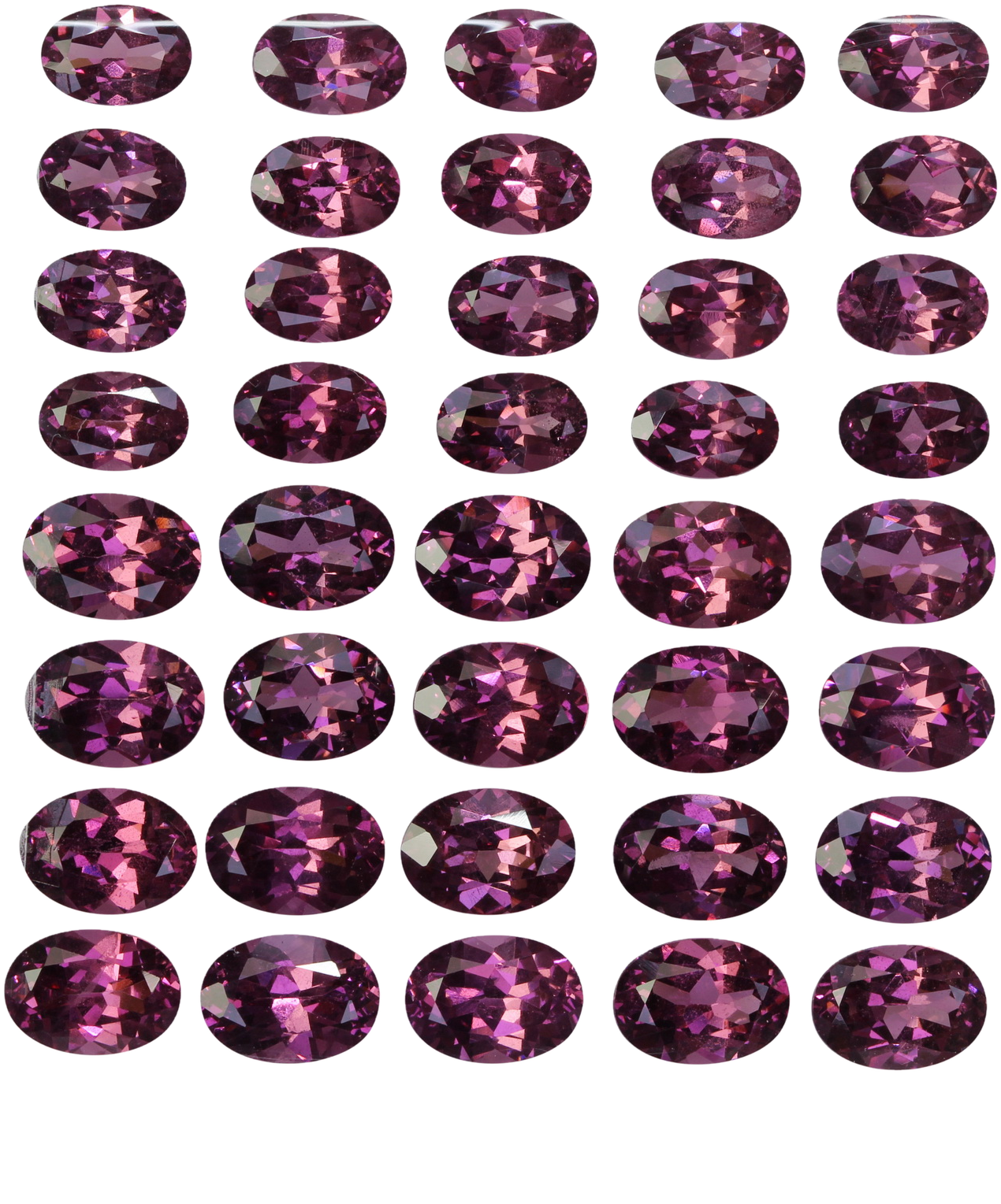 6x4mm Oval Magenta Garnet