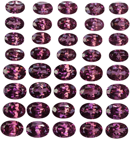 6x4mm Oval Magenta Garnet