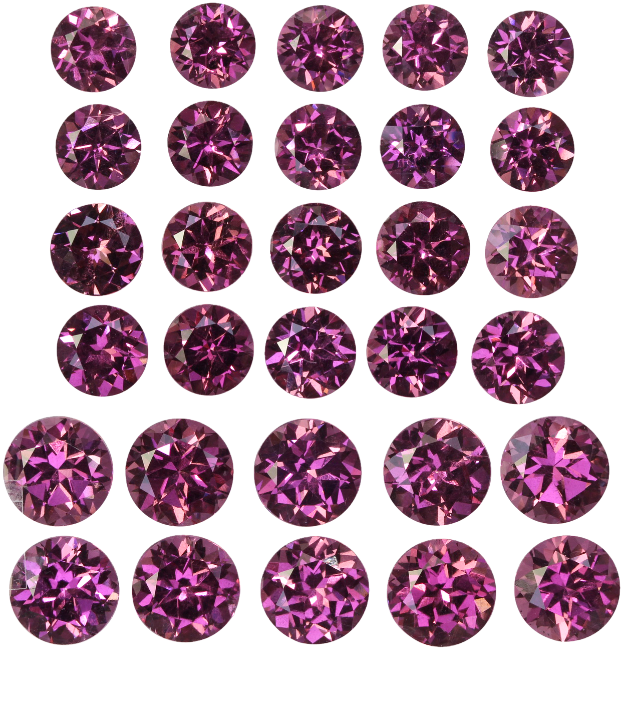 6mm Round Magenta Garnet