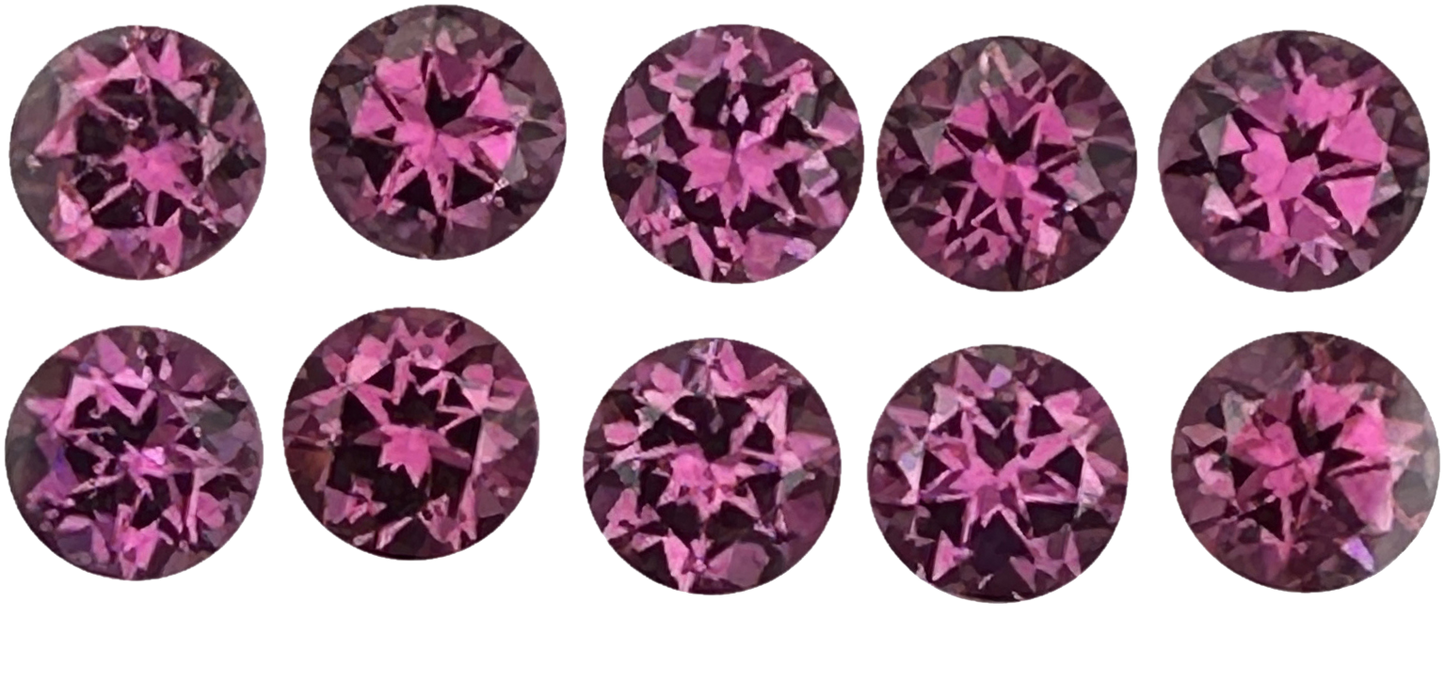 6mm Round Magenta Garnet
