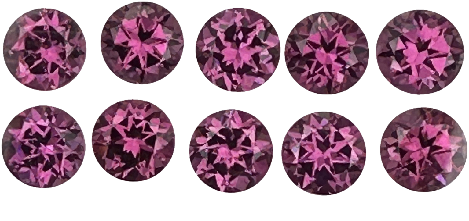 6mm Round Magenta Garnet