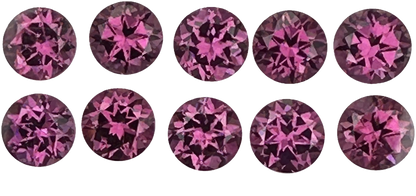 6mm Round Magenta Garnet