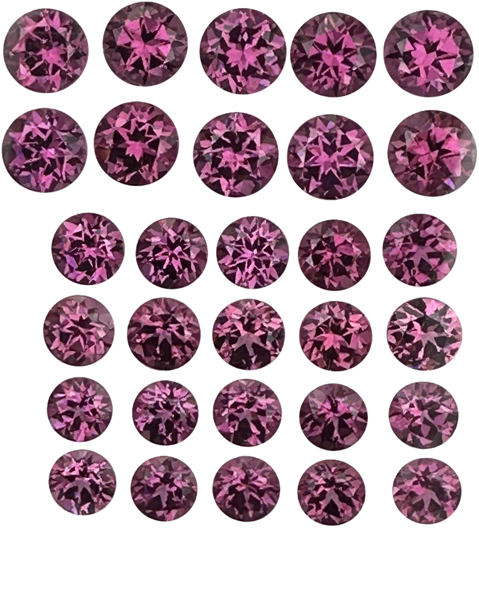 5.5mm Round Magenta Garnet