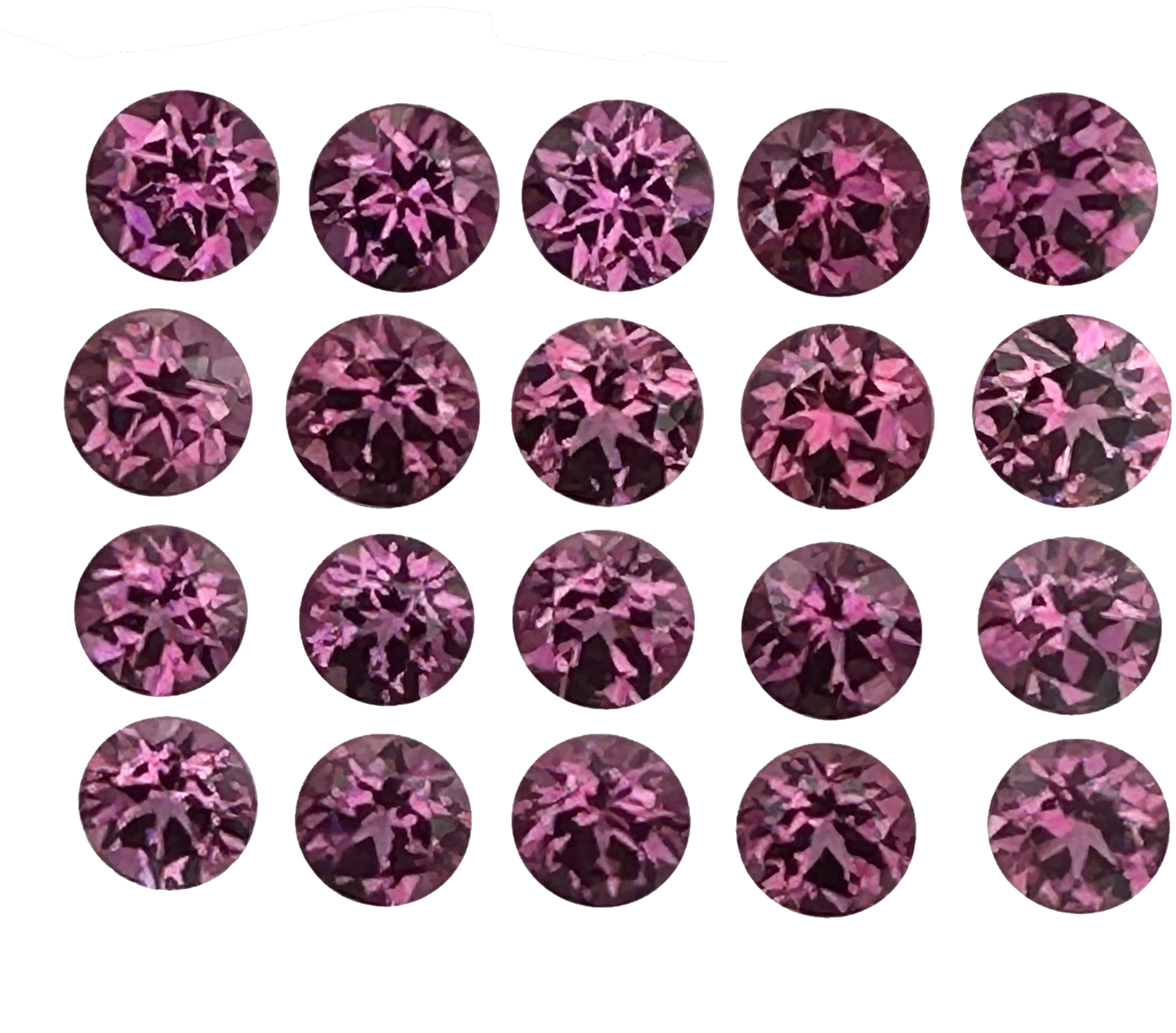 5.5mm Round Magenta Garnet
