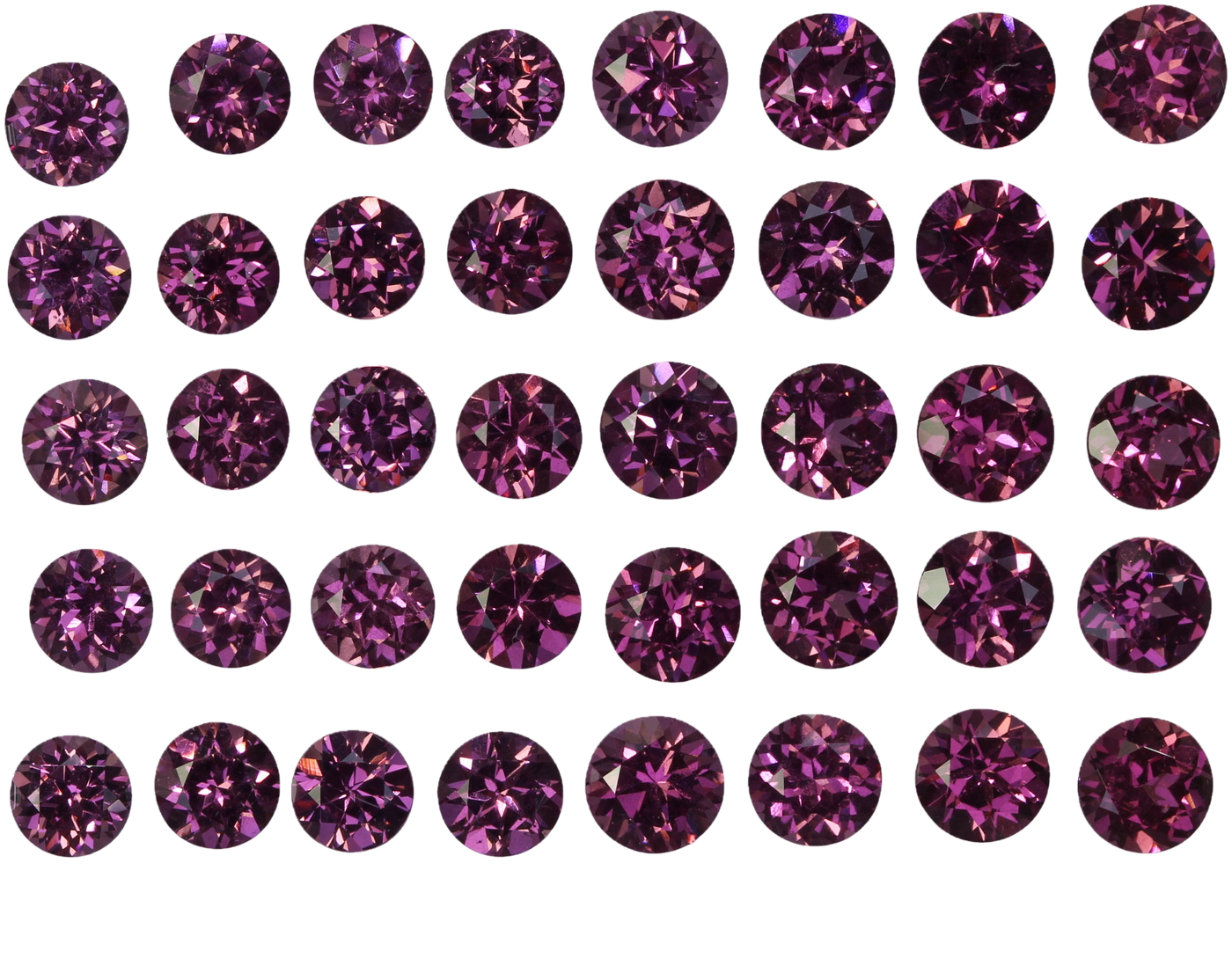 5mm Round Magenta Garnet
