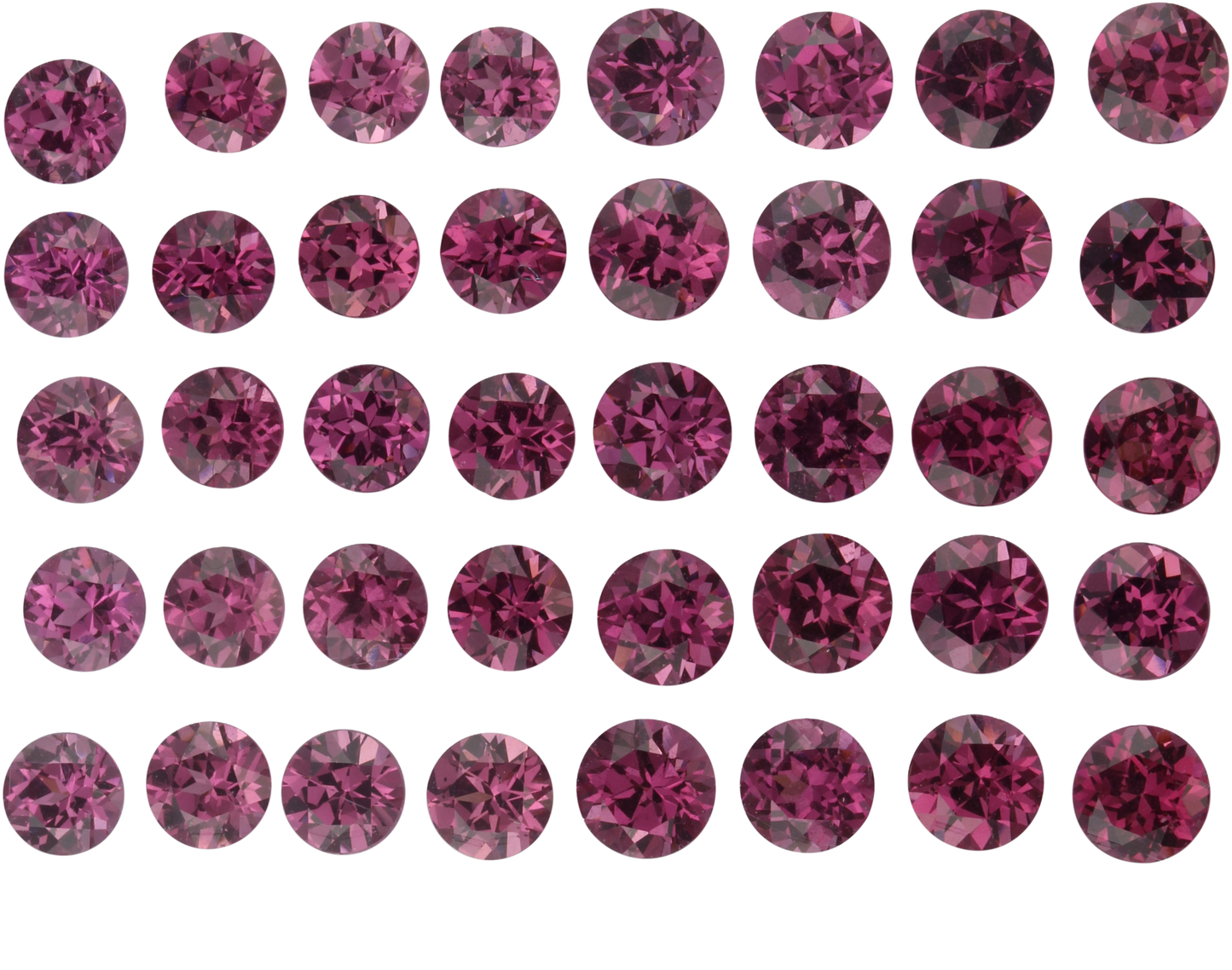 5mm Round Magenta Garnet