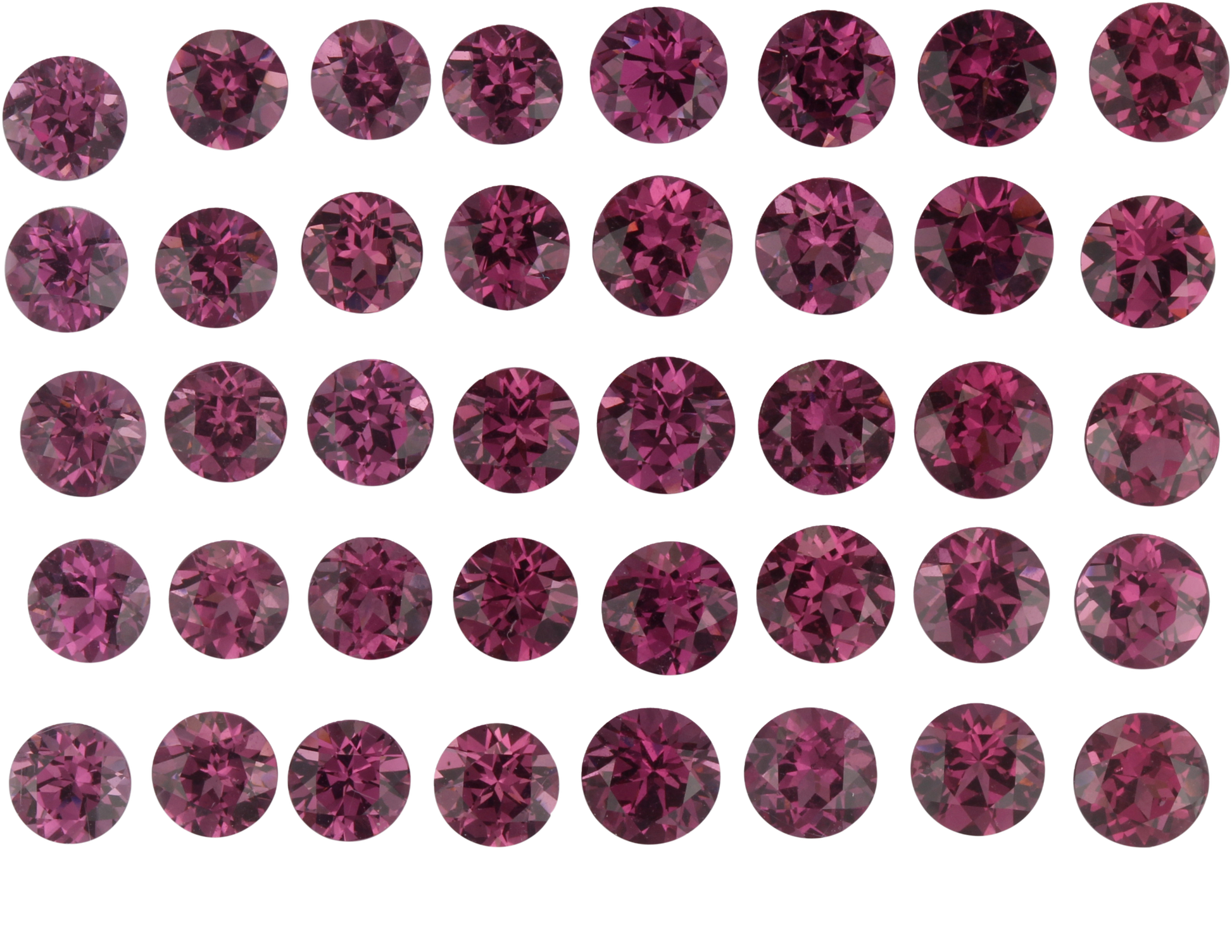 5mm Round Magenta Garnet