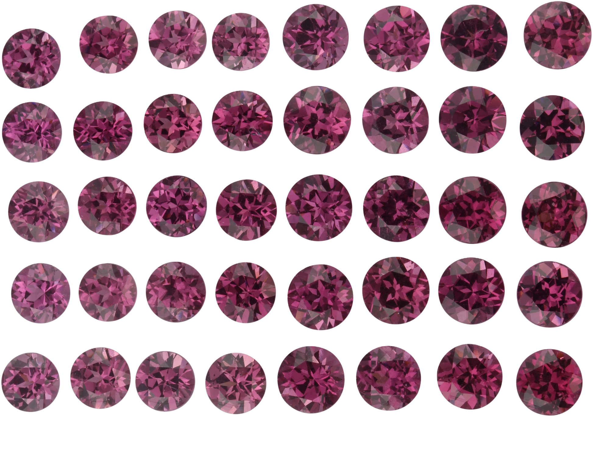 4.5mm Round Magenta Garnet