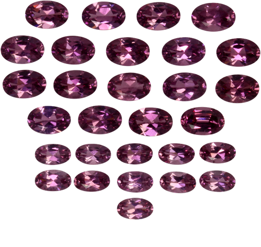6x4mm Oval Magenta Garnet