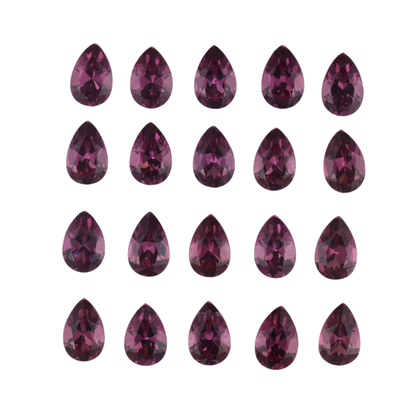 6x4mm Pear Shape Magenta Garnet