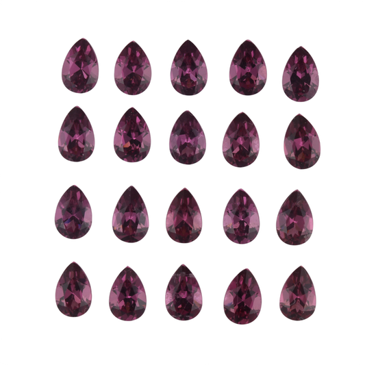 6x4mm Pear Shape Magenta Garnet