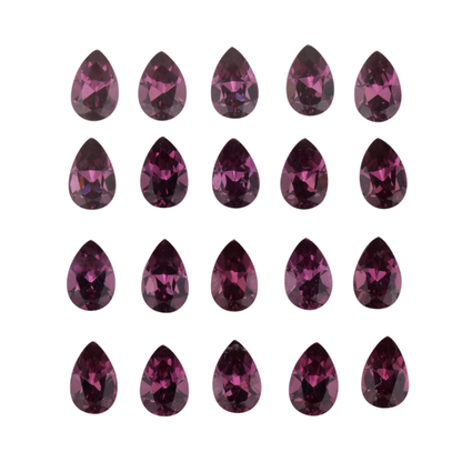 6x4mm Pear Shape Magenta Garnet