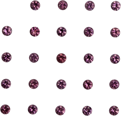 3mm Round Magenta Garnet