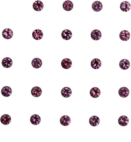 3mm Round Magenta Garnet