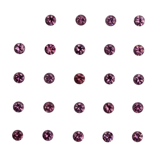 3mm Round Magenta Garnet